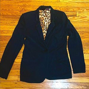 Leopard and Black Blazer